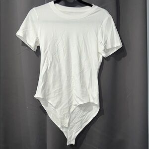 White Short Sleeve Bodysuit
